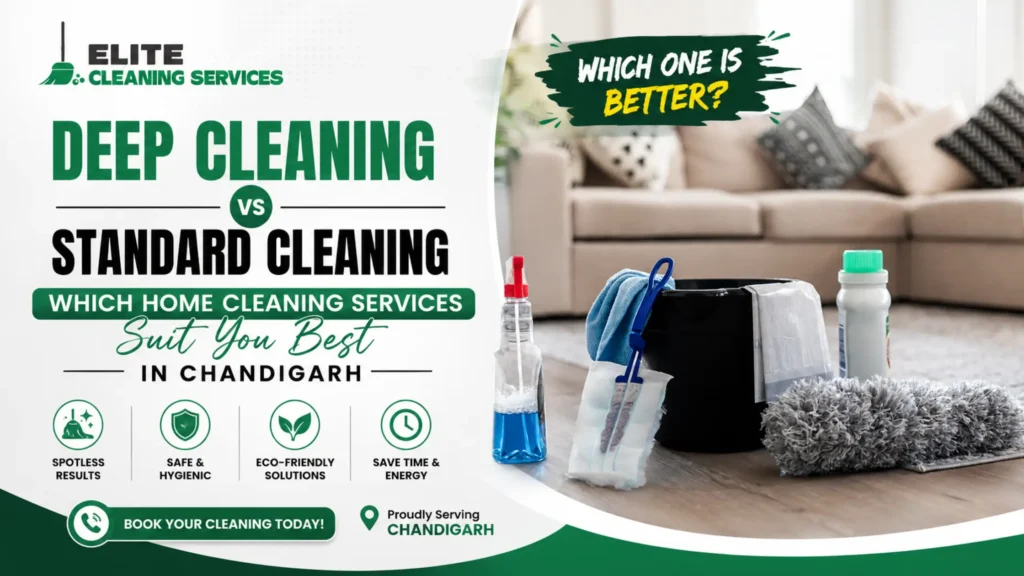 Home Cleaning Services in Chandigarh - Deep vs Standard Cleaning
